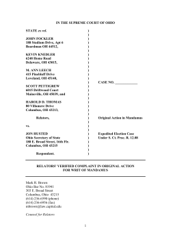 is the brief - Ballot Access News