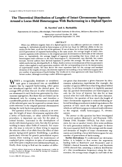 The Theoretical Distribution of Lengths of Intact