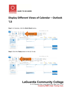 Displaying Different Calendar Views