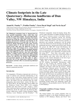 Climate footprints in the Late Quaternary&ndash;Holocene landforms of
