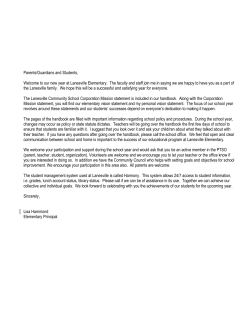 Parents/Guardians and Students, Welcome to our new year at