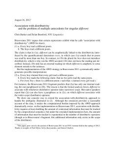 Association with distributivity and the problem of multiple