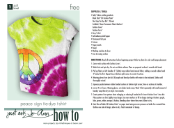 peace sign tie-dye t-shirt