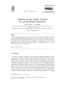 Ordering periodic spatial structures by non