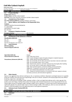 Cold Mix Cutback Asphalt