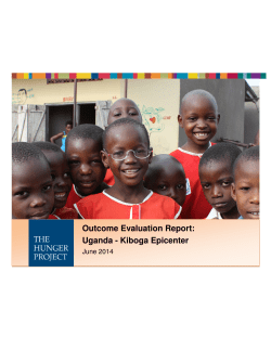 Outcome Evaluation Report: Uganda