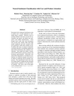 Neural Sentiment Classification with User and Product Attention