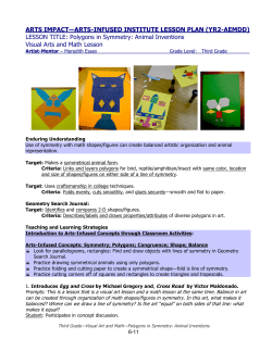 3 Polygons in Symmetry - Animal Inventions