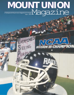 Issue I 2003 - University of Mount Union