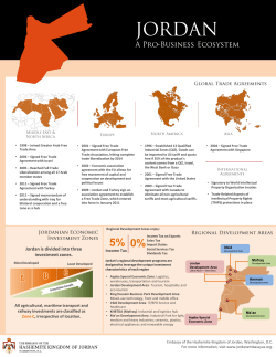 Jordan is divided into three investment zones.