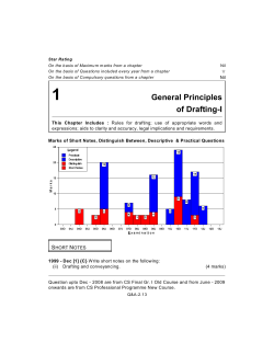 General Principles of Drafting-I