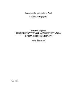 Thesis Stefancik - DSpace at University of West Bohemia