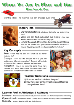 Inquiry Into Key Concepts Teacher Questions Learner Profile