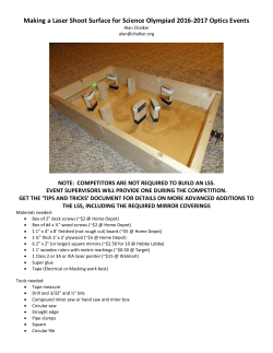 Optics Laser Shoot Surface instructions