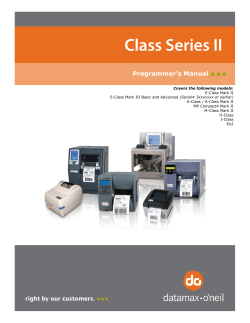 Class Series II - Datamax