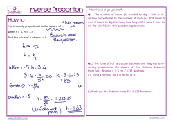 Inverse Proportion