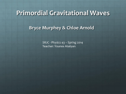 Primordial Gravitational Waves