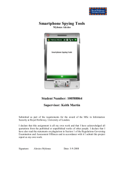 Smartphone Spying Tools