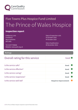 full report - The Prince of Wales Hospice