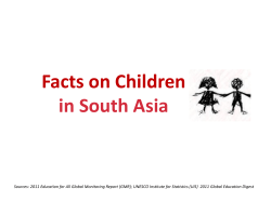 Facts on Children in South Asia