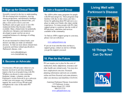 Living Well with Parkinson`s Disease 10 Things You Can Do Now!