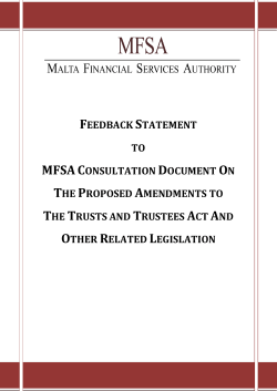 Feedback statement