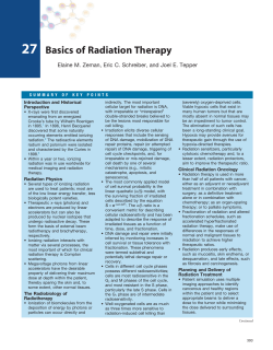 27 - Basics of Radiation Therapy