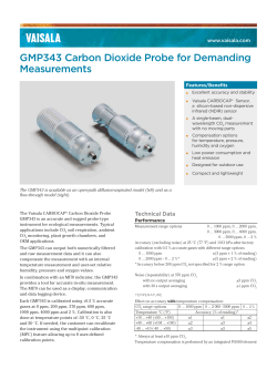 GMP343 Carbon Dioxide Probe for Demanding