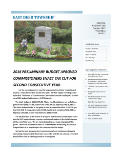 October 2015 Newsletter