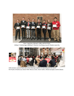 Photographs of the the 2016 College Achievement Award Winners