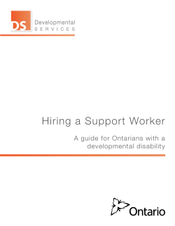 Hiring a Support Worker