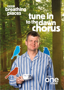 BBC Breathing Places Dawn Chorus booklet