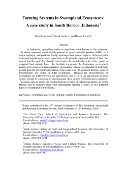 Farming Systems in Swampland Ecosystems