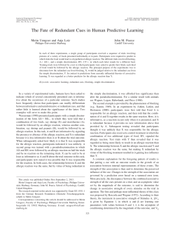 The Fate of Redundant Cues in Human Predictive Learning