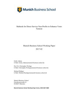 Methods for Direct Service Non-Profits to Enhance Voter Turnout