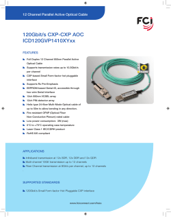 120Gbit/s CXP-CXP AOC ICD120GVP1410XYxx