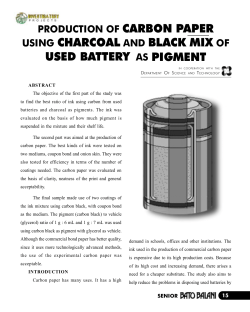 Production of carbon paper using charcoal and black mix of used