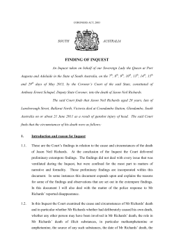 RICHARDS Jason Neil - Courts Administration Authority