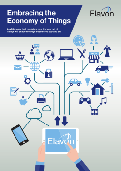 Embracing the Economy of Things