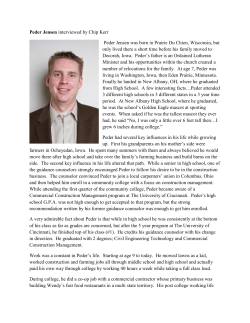 Peder Jensen interviewed by Chip Kerr Peder Jensen was born in