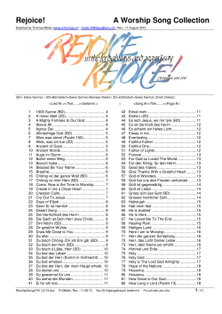 Rejoice! A Worship Song Collection