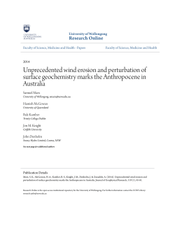 Unprecedented wind erosion and perturbation of