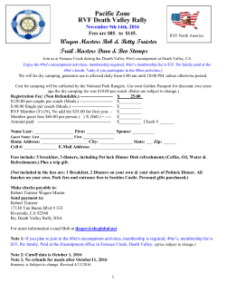 RVF Death Valley Rally November 5th - 11, 2013