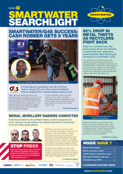 Issue 7 - SmartWater