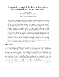 Learning from innate behaviors: A Quantitative Evaluation of Neural