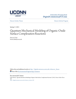 Quantum Mechanical Modeling of Organic