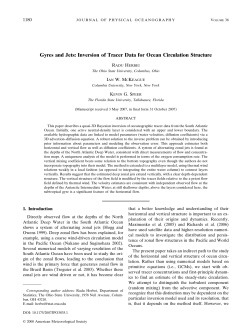Gyres and Jets: Inversion of Tracer Data for Ocean Circulation