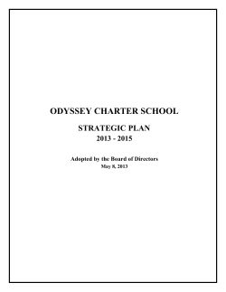 Strategic Plan - Odyssey Charter School