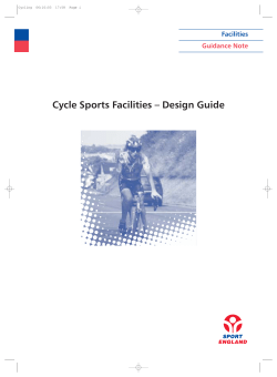 Cycling sports facilities - design guide