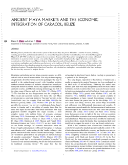 ancient maya markets and the economic